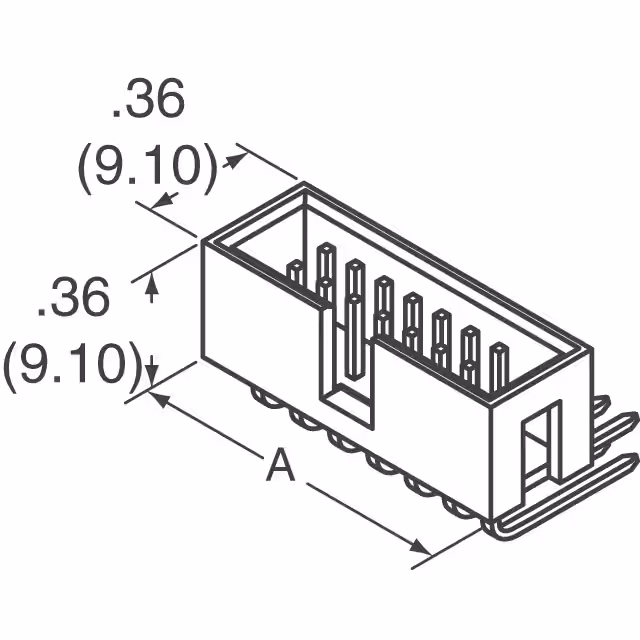 AWHW30A-0202-T-R Assmann WSW Components  Embases à broches mâles